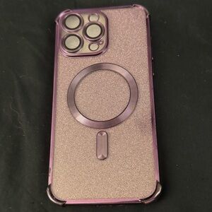 💜 Purple iPhone 14 PRO MAX Case with Magnetic Ring Holder *Tiny Marks on Corners